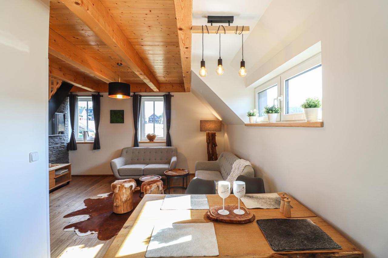 Woodhome - Luxury Mountain Apartment Horni Mala Upa Ngoại thất bức ảnh